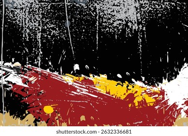 Abstract urban grunge splash vector artwork with vibrant colors and expressive texture. 
