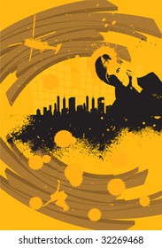 Abstract urban landscape