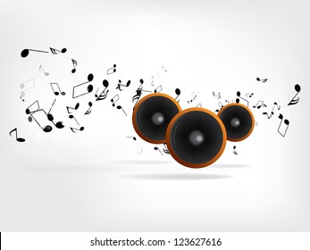 Abstract urban music background with grunge elements