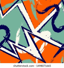 Abstract urban pattern with curved geometry elements.