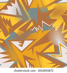 Abstract urban pattern with curved geometry elements 