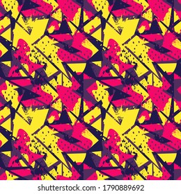 Abstract urban patterns  with hand draw shapes. Seamless backdrop
