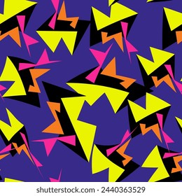 Abstract urban seamless pattern curved geometry shapes for apparel things, textile, texture, backgrounds and to print on fabric and other design things