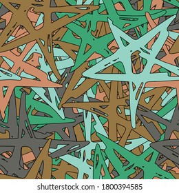 Abstract urban seamless pattern with grunge elements