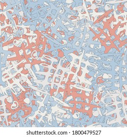 Abstract urban seamless pattern with grunge elements