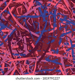 Abstract urban seamless pattern with grunge elements