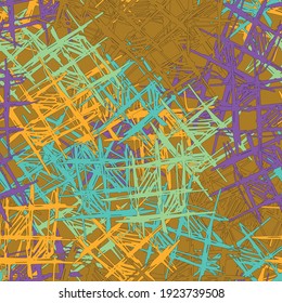 Abstract urban seamless pattern with grunge elements
