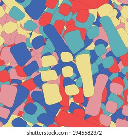 Abstract urban seamless pattern with grunge elements