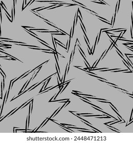 Abstractas patrón urbano sin costuras con manchas de grunge y Formas curvas para prendas de vestir, textiles, textura, fondos y para imprimir en tela y otras cosas de diseño