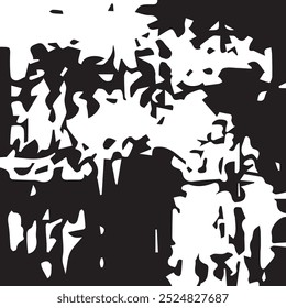 Abstract urban seamless pattern. Grunge texture background. Scuffed drop sprays, triangles, dots, black and white spray paint, splash. Urban modern