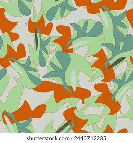 Abstract urban seamless pattern wave shapes for apparel things, textile, texture, backgrounds and to print on fabric and other design things