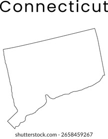 Mapa da linha de US Connecticut