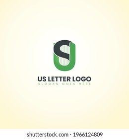 Abstract US Letter Logo Initials