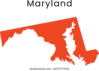 Mapa Abstractas de relleno de US Maryland