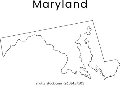 Mapa da linha de US Maryland
