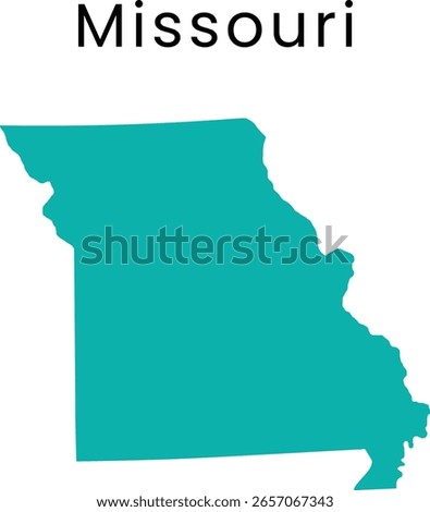 Abstract US Missouri fill map