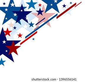Abstract USA background design independence day banner vector illustration