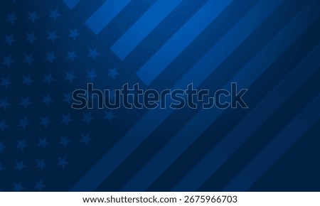 Abstract USA flag blue background - stars and stripes patriotic pattern perfect for United States designs - vector illustration