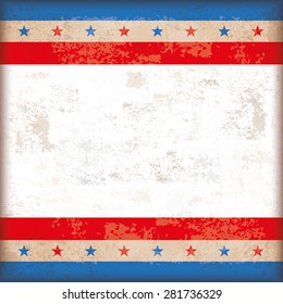 Abstract USA, Flag on the vintage background. Eps 10 vector file.