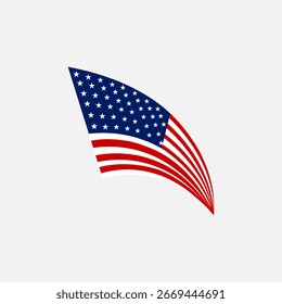 Ilustración vectorial Abstractas de la bandera de los Estados Unidos