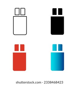 Abstract USB Pendrive Silhouette Illustration, can be used for business designs, presentation designs or any suitable designs.