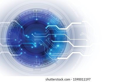 Abstract user HUD interface from glowing futuristic elements. EPS 10