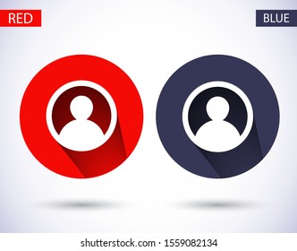 Abstract user icon. Vector Eps 10 . Lorem Ipsum Flat Design