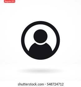 Abstract user icon. Vector Eps