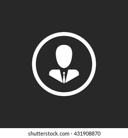 Abstract user icon. Vector sign  Eps 10