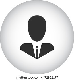 Abstract user icon. Vector sign  