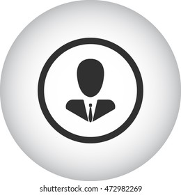 Abstract user icon. Vector sign  Eps 10