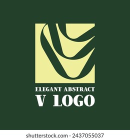 The abstract V logo is like elegant lines.
Suitable for everything related to elegant beauty.