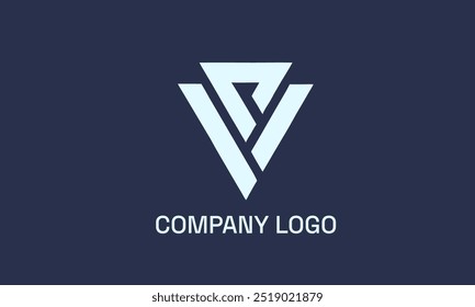 Abstract v logo , modern and elegant for company brand 
