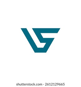 Abstract V and S Monogram Design