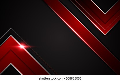 abstract v shape arrow sharp modern tech sport gamer design concept background layout