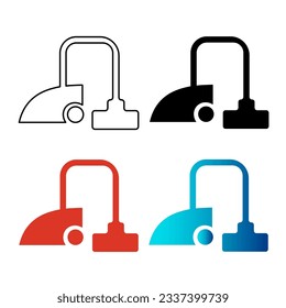 Abstract Vacuum Cleaner Silhouette Illustration, can be used for business designs, presentation designs or any suitable designs.