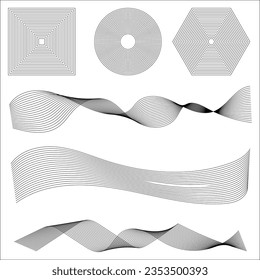 Abstract vague like waves, illustration.
Abstract graphic wave background for design.