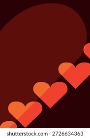 Fondo Abstractas de San Valentín con Formas Diagonales del Corazón