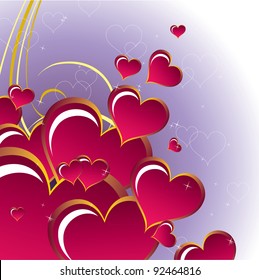 Abstract Valentine Background. Eps10 Format.