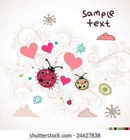 Abstract valentine background fore design.