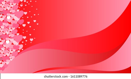 abstract valentine background with hearts