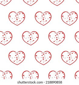 Abstract valentine background with hearts