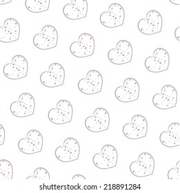 Abstract valentine background with hearts