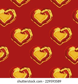 Abstract valentine background with hearts