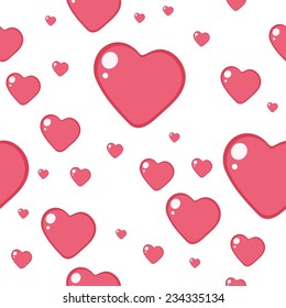 Abstract valentine background with hearts