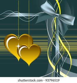 Abstract Valentine Background. Hearts.