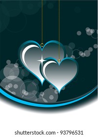 Abstract Valentine Background. Hearts.