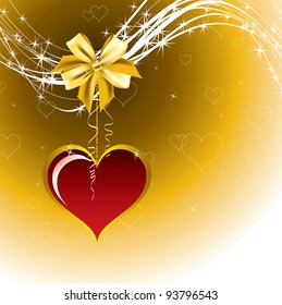 Abstract Valentine Background. Hearts.