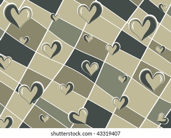 abstract valentine background with many macro