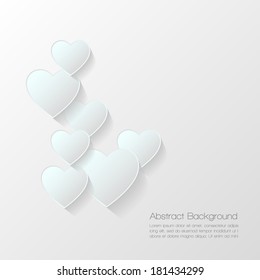 Abstract valentine background. Vector illustration. 
